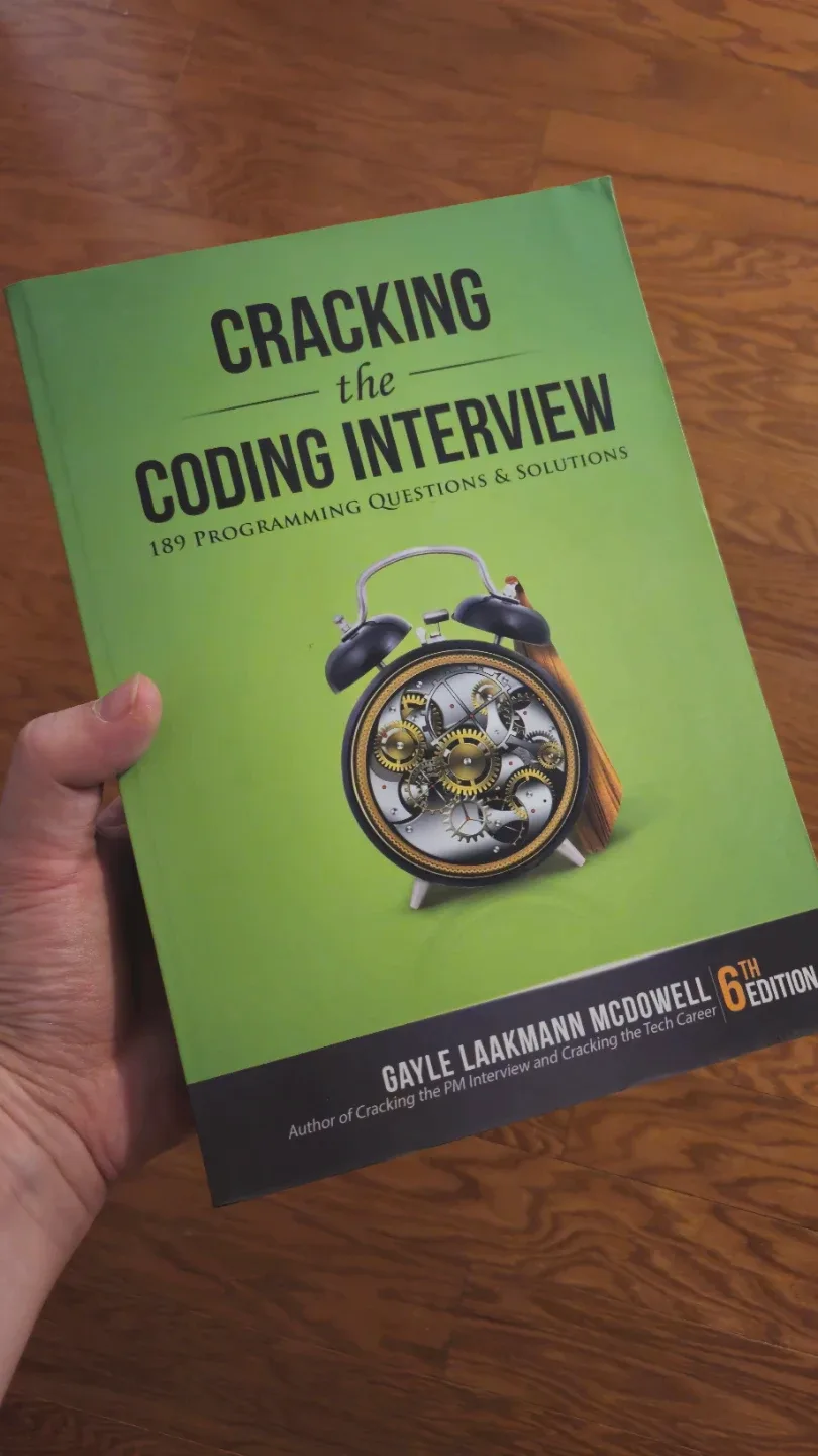 Cracking the Coding Interview Book by Gayle Laakmann McDowell