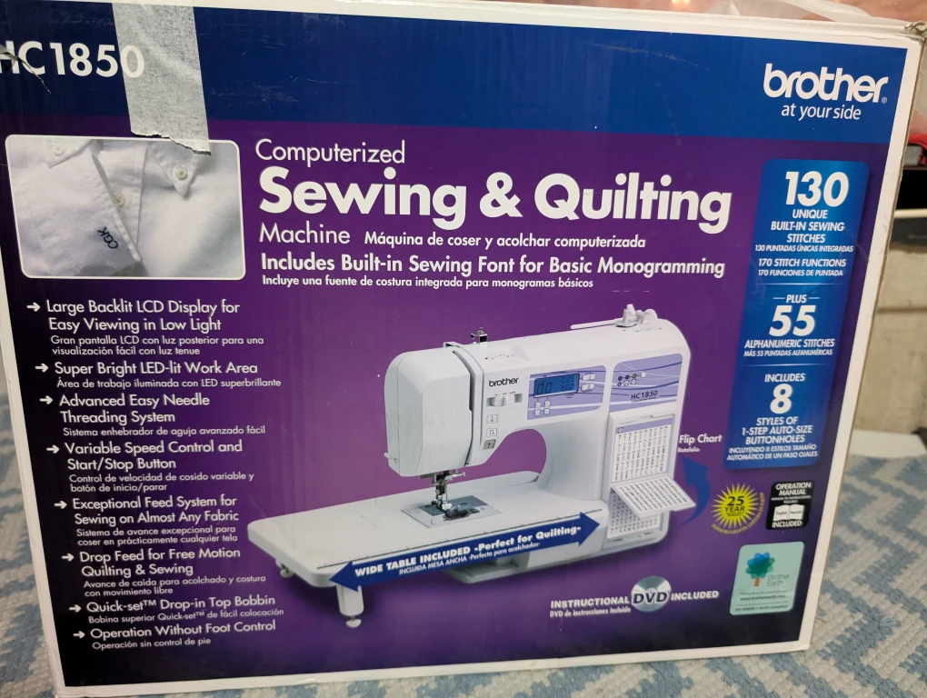 Brother HC1850 Sewing & Quilting Machine