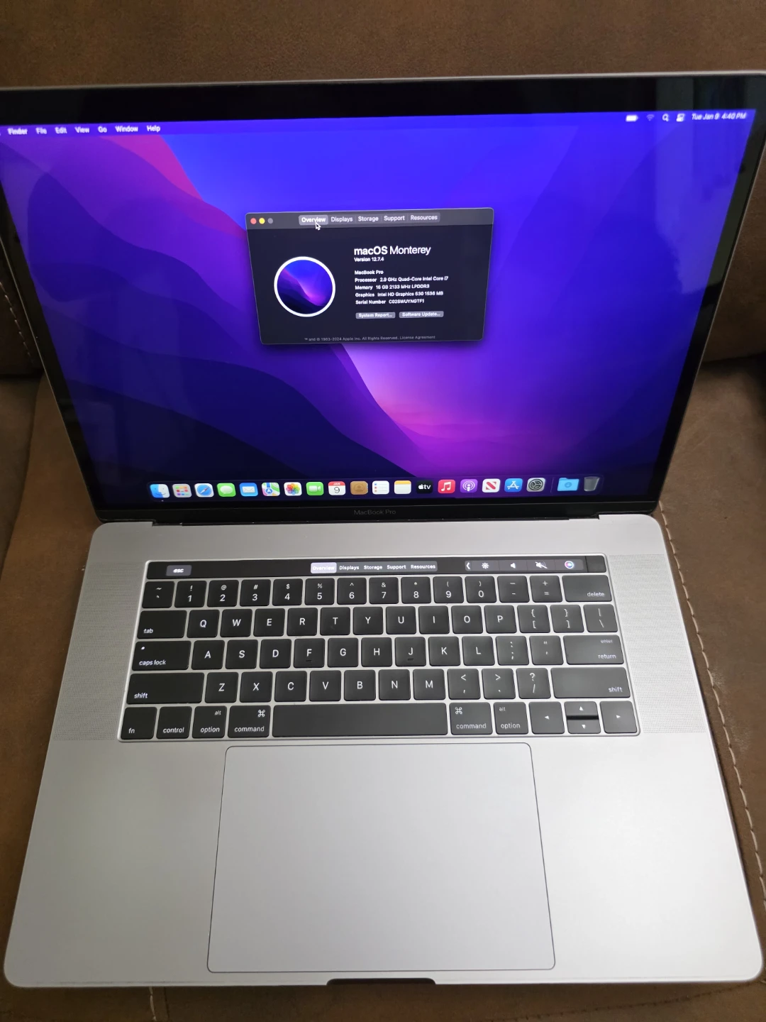MacBook Pro 13-inch i7 16Ram , 512GB