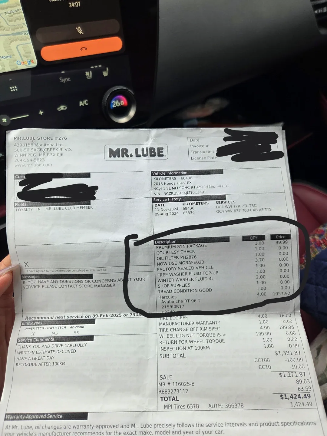 Avalanche Winter Tires on Steel Rims , HRV HONDA image indicator(9)