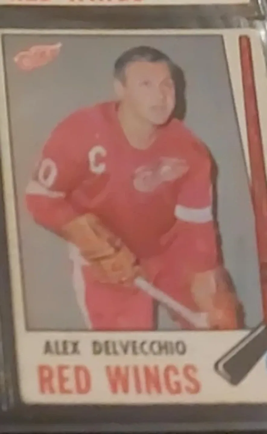 Alex Delvecchio Red Wings Hockey Card