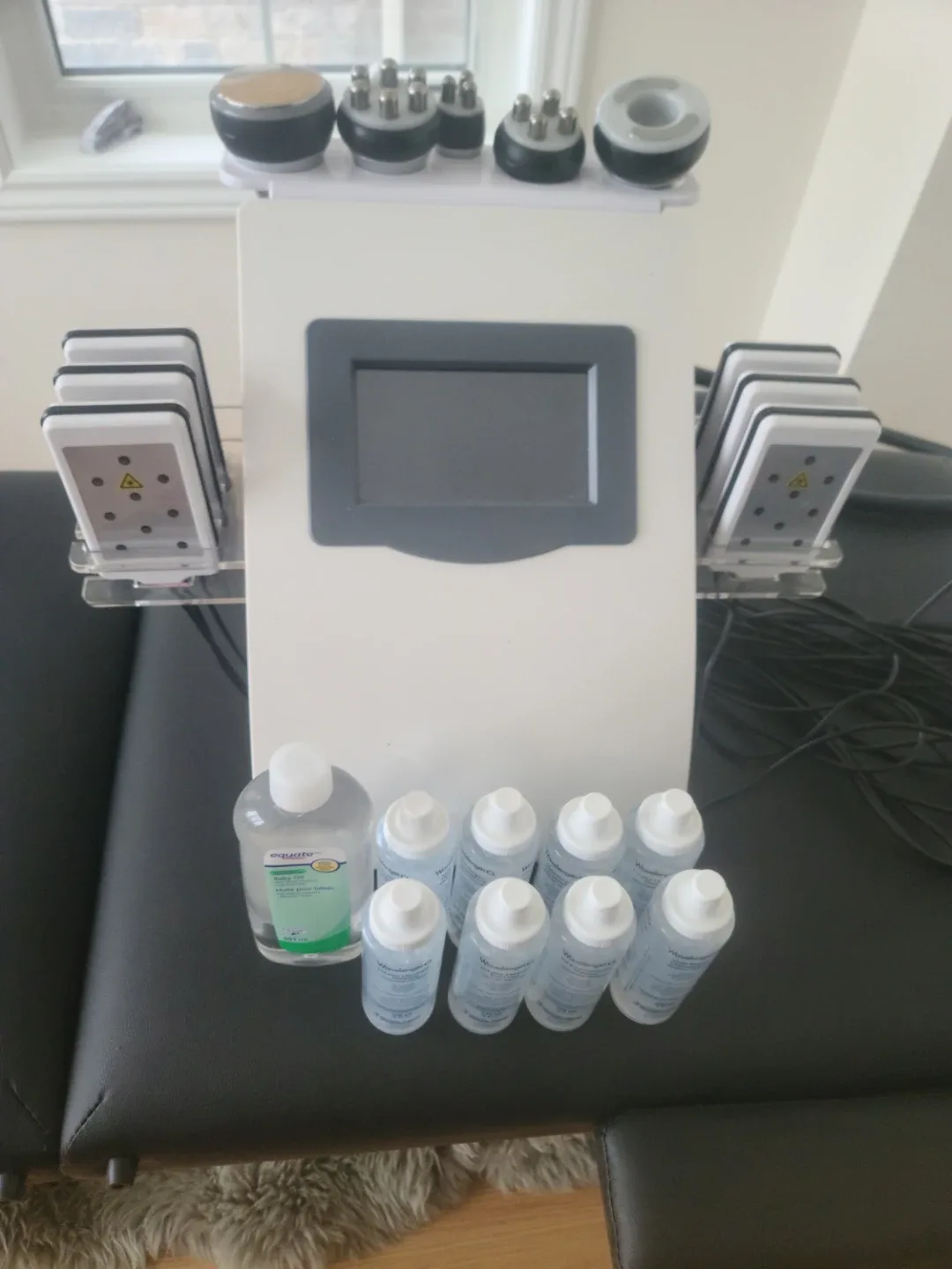 Cavitation Machine with Equate Baby Oil