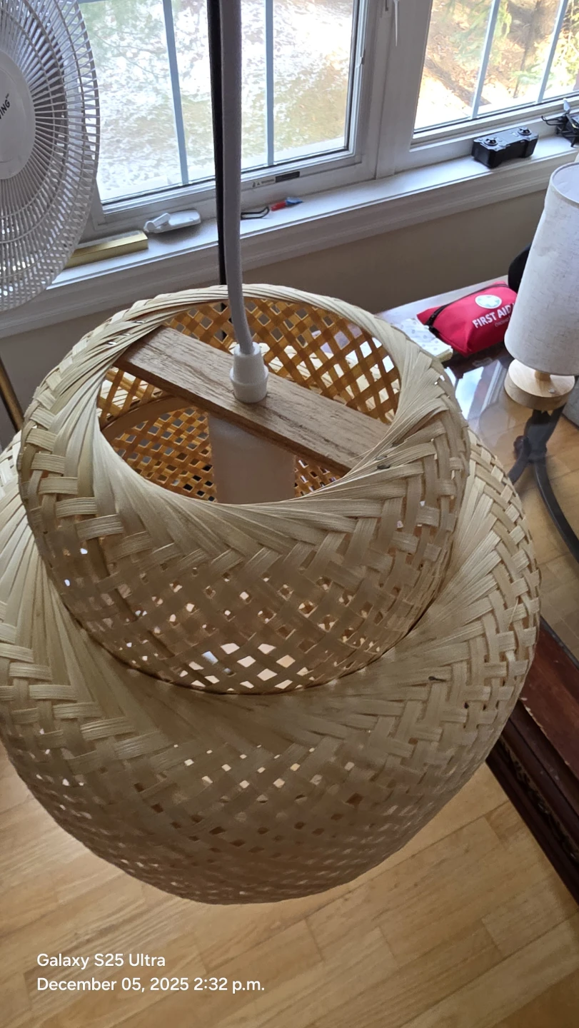 WELGUD Rattan Pendant Light - photo 2