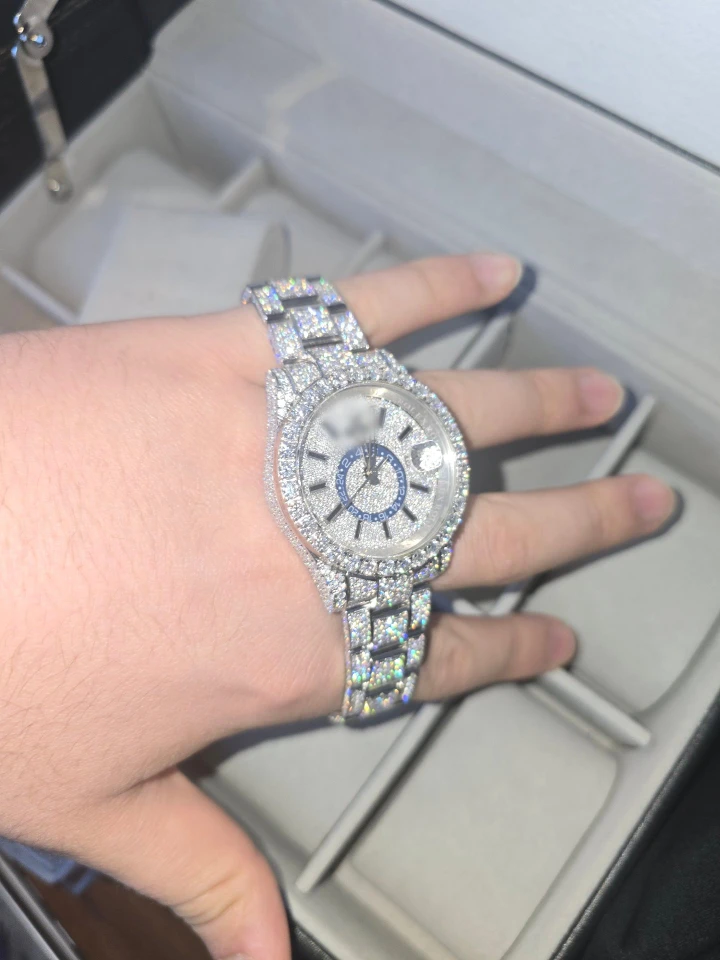 Moisanitte Iced Out Watch comes with Box and papers - photo 2