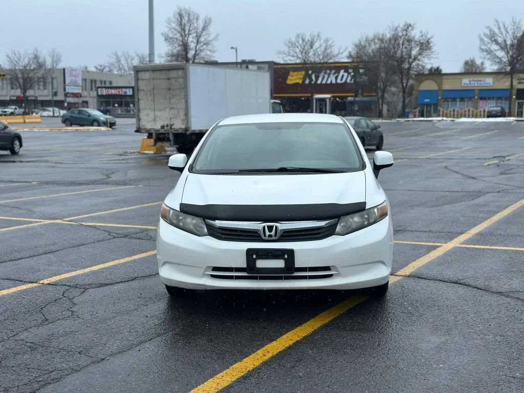 White Honda Civic Sedan