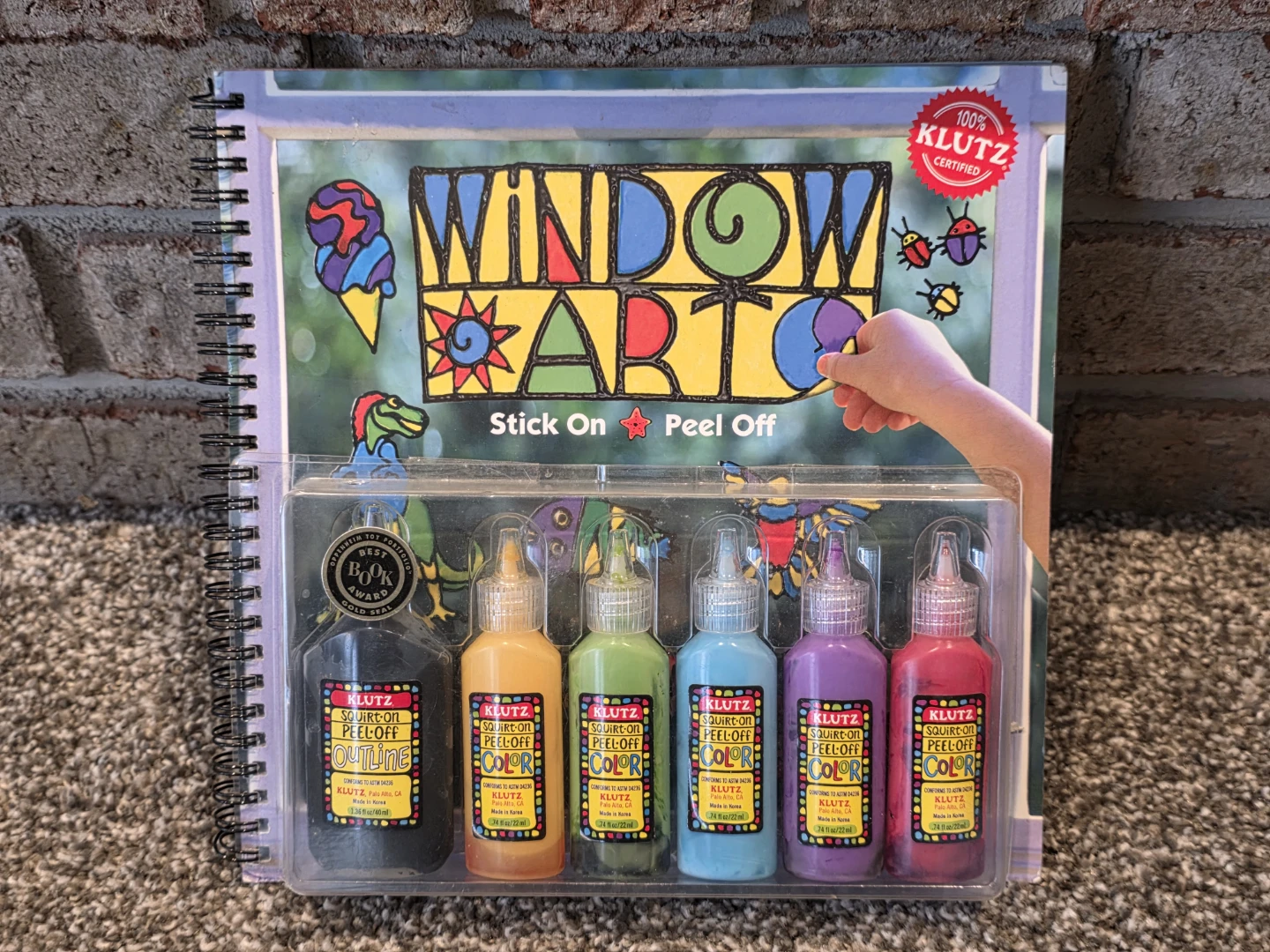 Klutz Window Art Stick On Peel Off Kit - New
