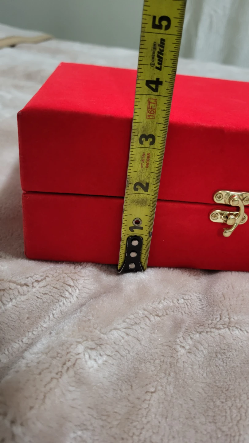 Red Velvet Box - 9x8x3.5 inches - photo 4