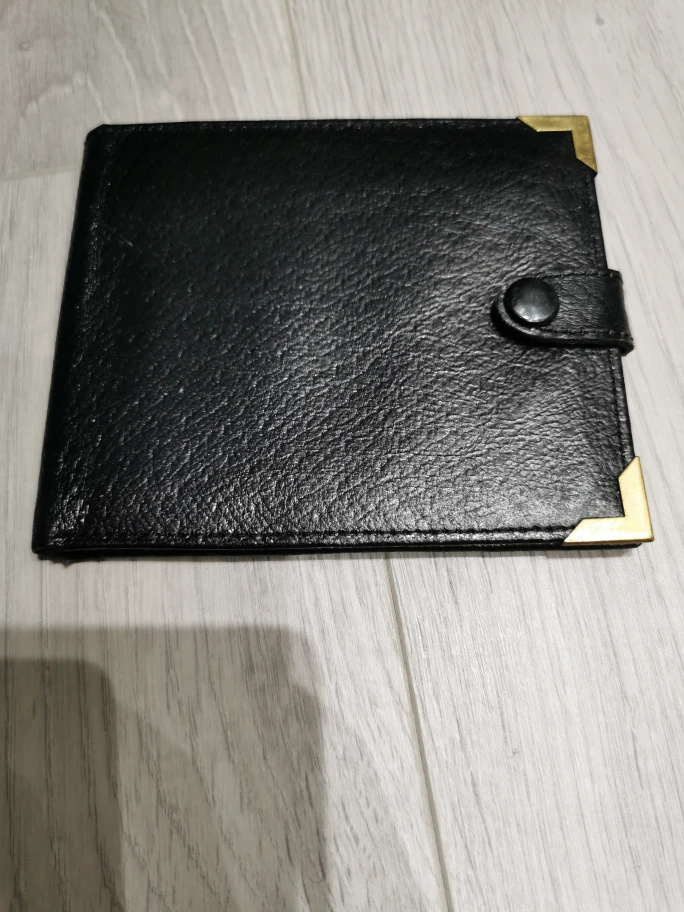 Leather Wallet for man - Black