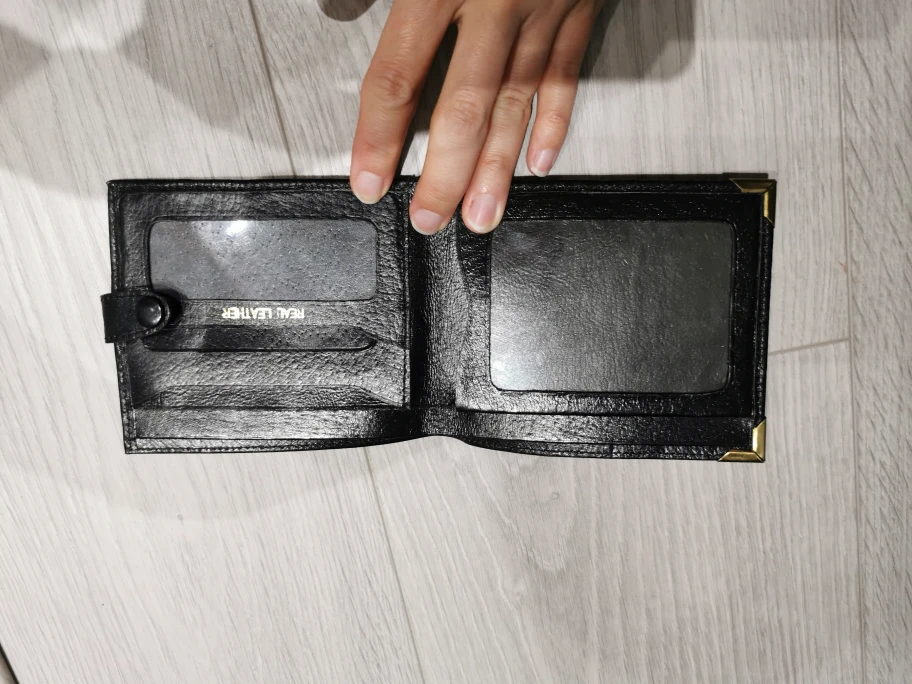 Leather Wallet for man - Black - photo 2