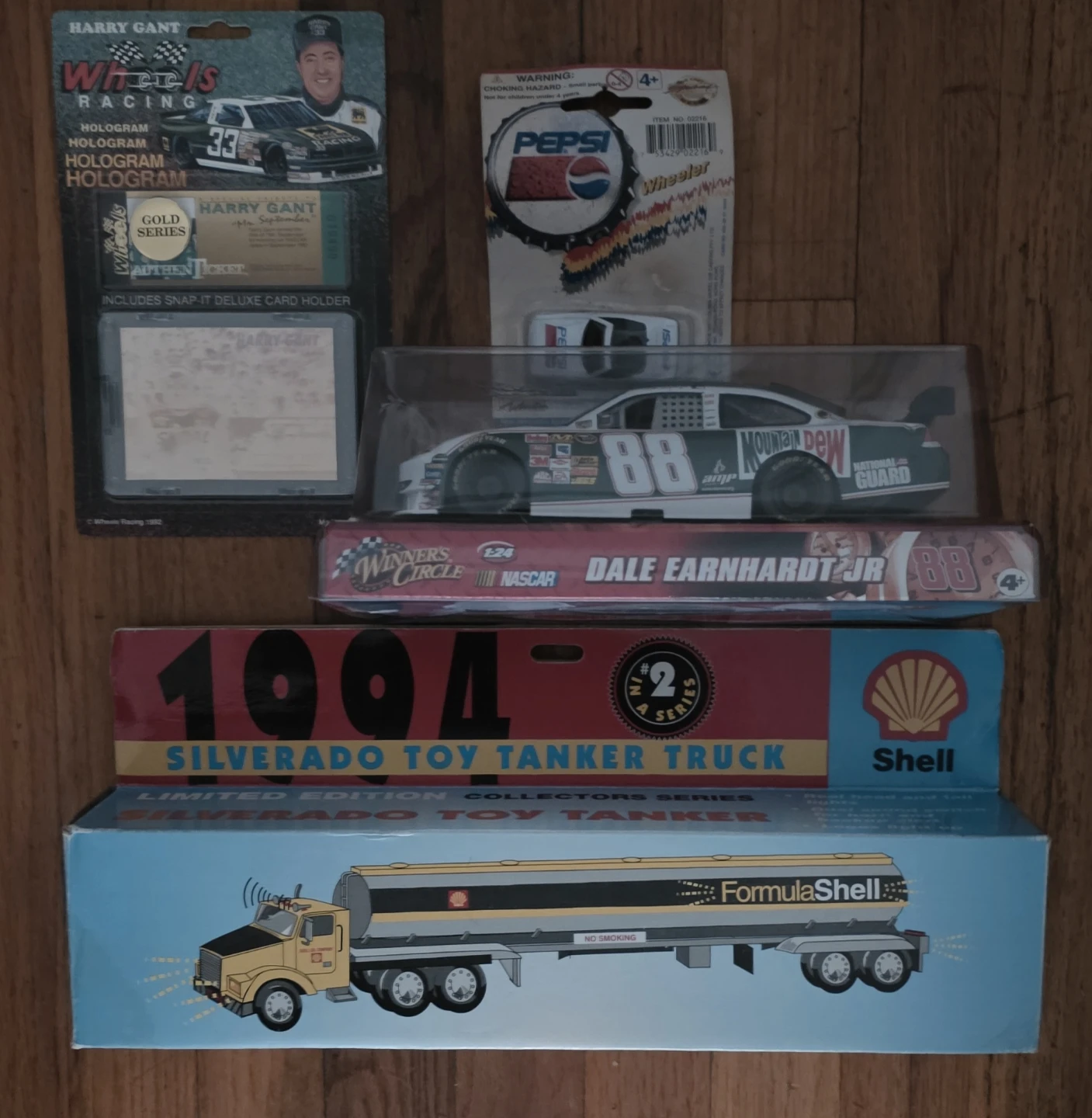 Vintage Racing Collectibles: Gant, Earnhardt Jr, Shell Truck