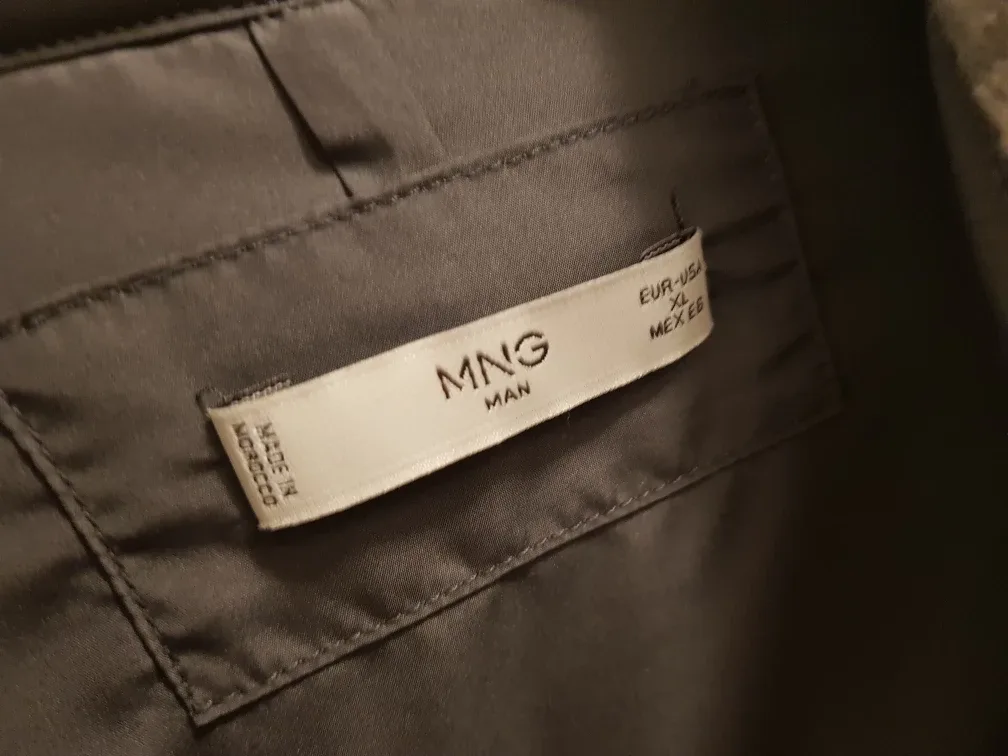 MNG Man Plaid Wool Blend Overshirt - Size XL image indicator(5)