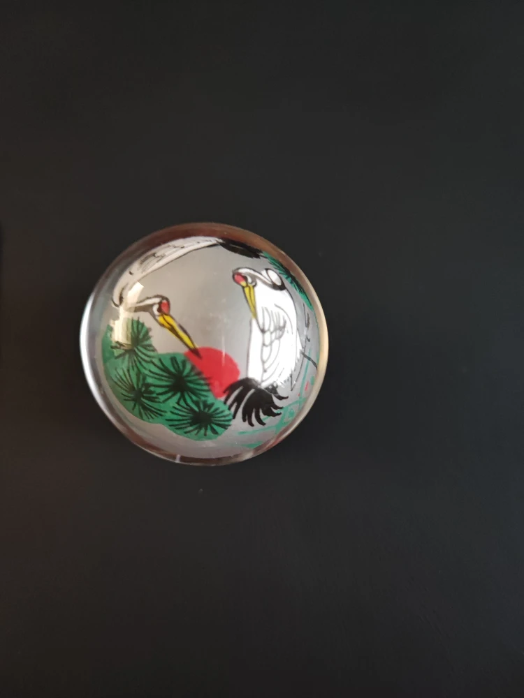 Birds Glass Ball with Stand & Box - photo 3