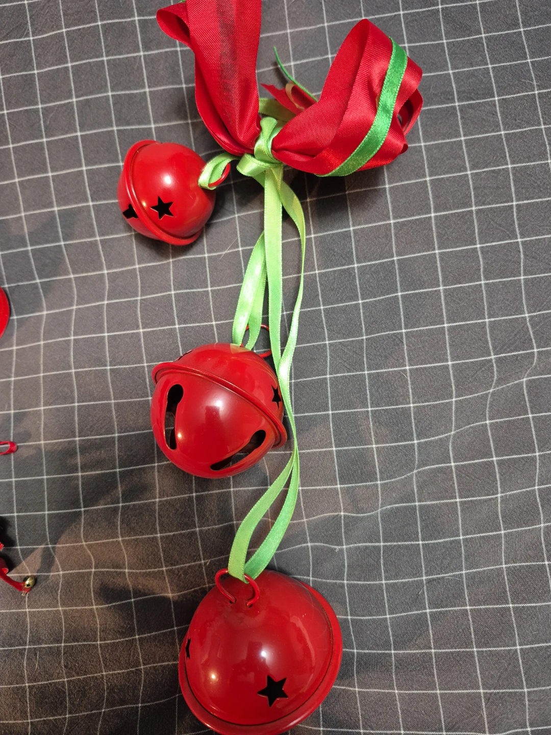 Red Christmas Bell Ornaments - photo 2