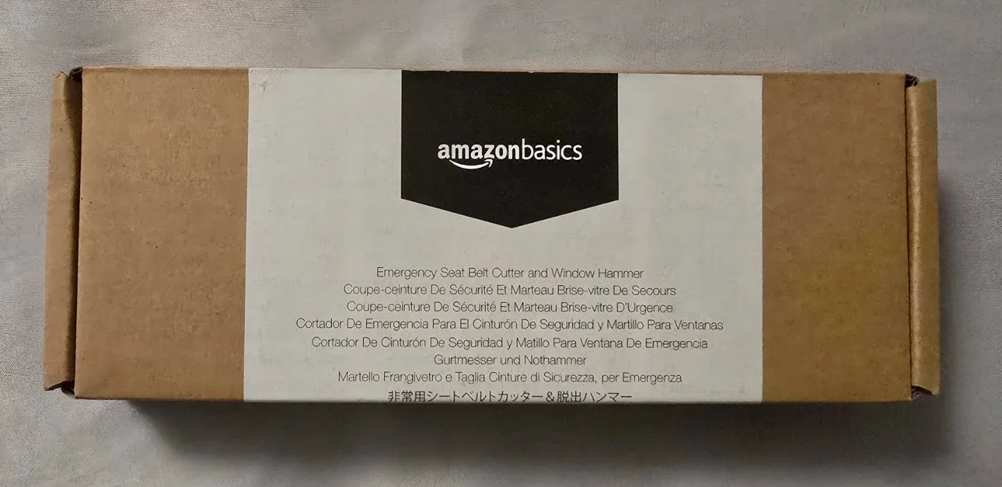 NEW! Amazon Basics Emergency Seat Belt Cutter & Window Hammer! image indicator(7)