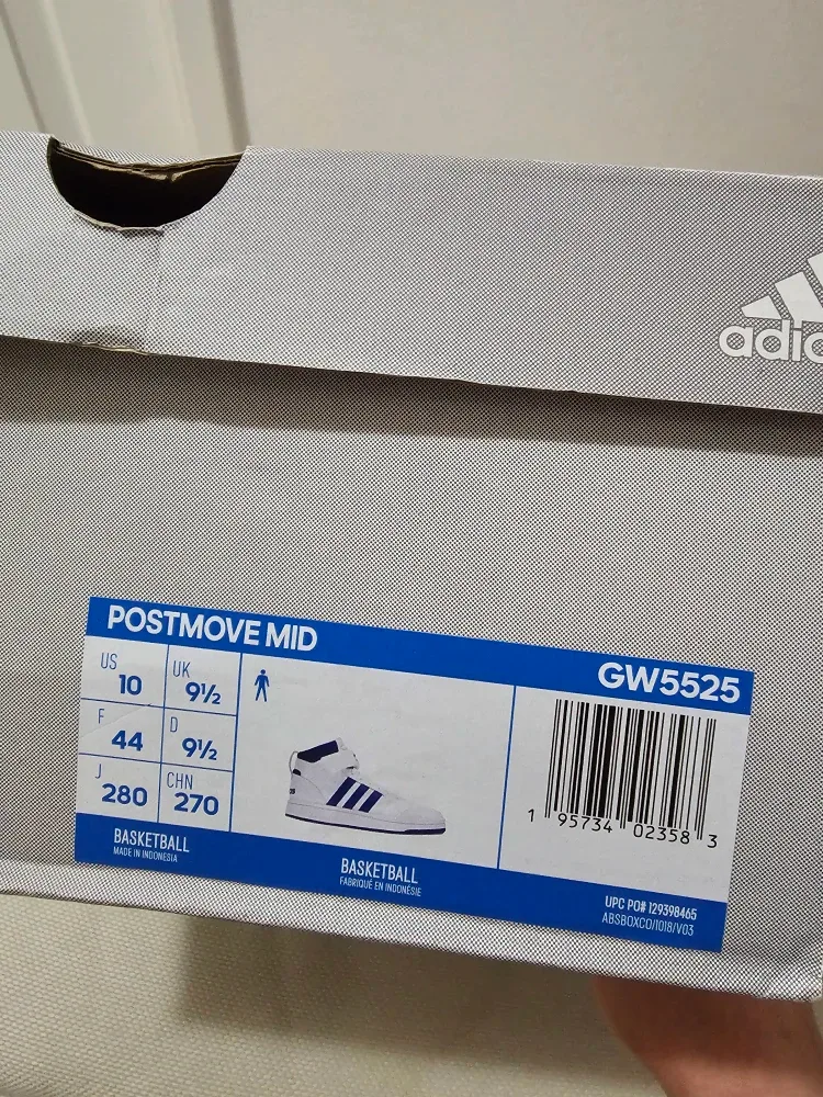 Adidas Postmove Mid White/Blue Shoes Brand New image indicator(7)