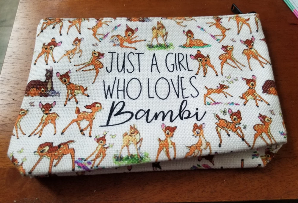 Bambi Cosmetic Bag - "Just a Girl Who Loves Bambi"