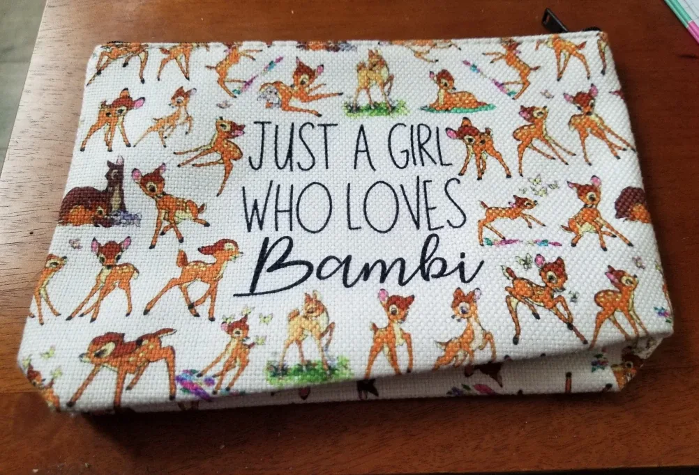 Bambi Cosmetic Bag - "Just a Girl Who Loves Bambi"