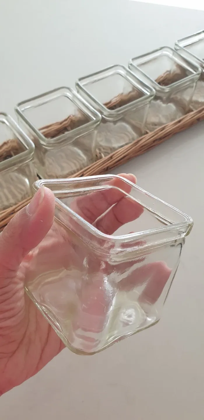 Glass Spice Jars with Wicker Tray image indicator(2)