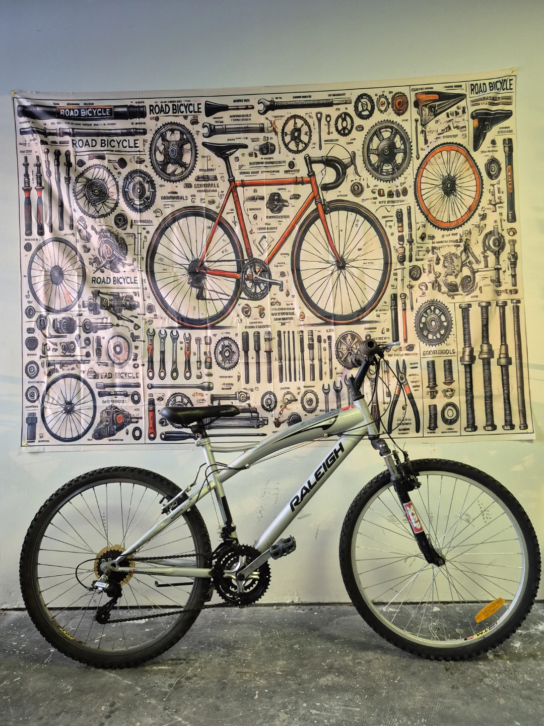 Raleigh Ambush Mountain Bike - Silver