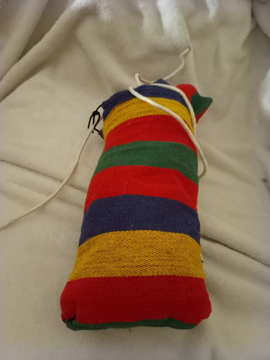 Striped Hammock with Carrying Bag