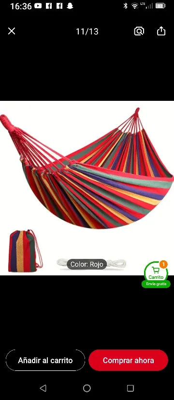 Striped Hammock with Carrying Bag image indicator(3)