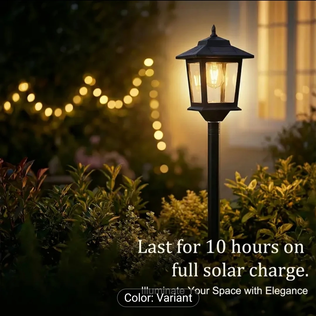 Solar Powered Outdoor Lamp Post Light - photo 3