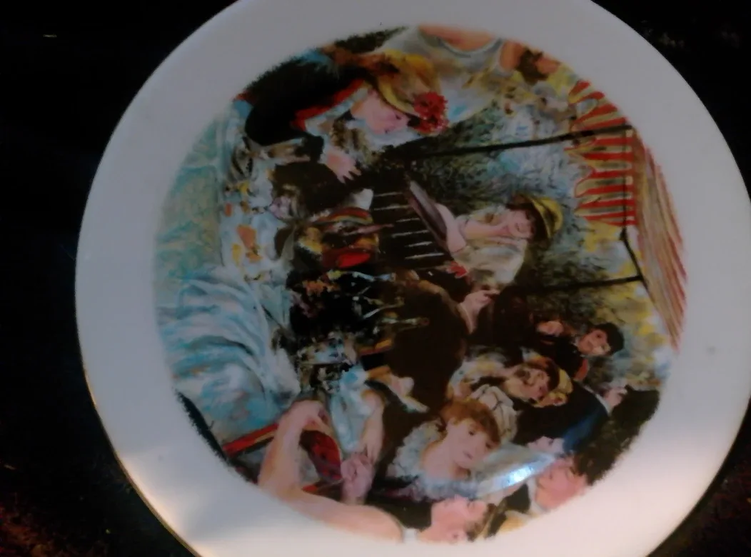 Decorative Plate with Renoir Painting