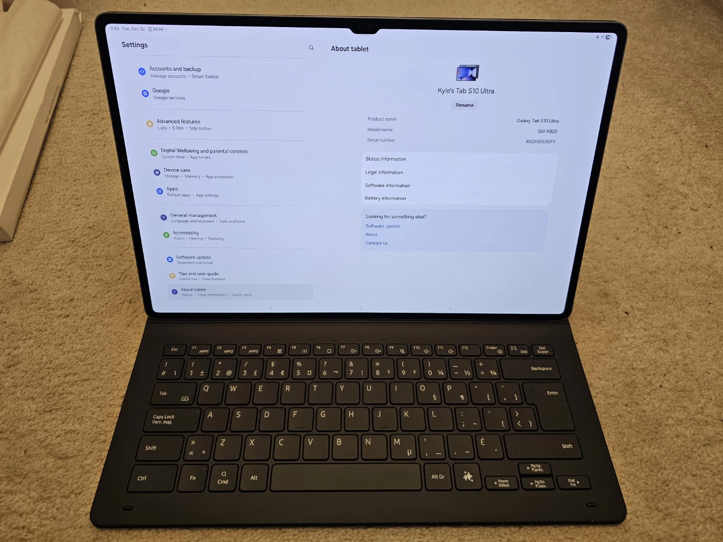Samsung Galaxy Tab S10 Ultra 12GB-256GB 14.6" Tablet-Grey - photo 3