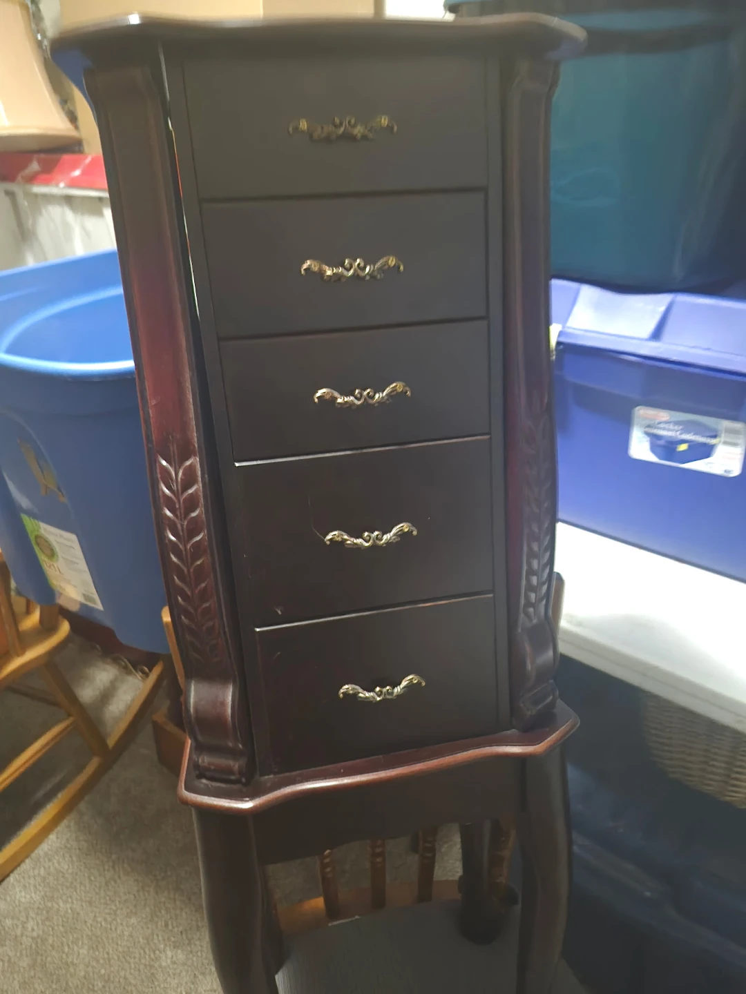 Jewelry Armoire - Dark Wood