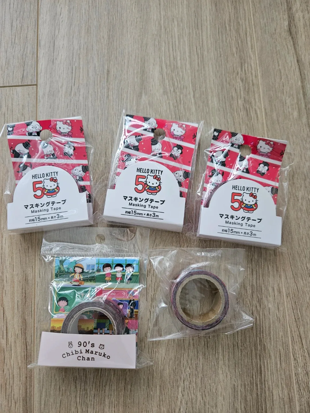 New Hello Kitty & Chibi Maruko Chan Washi Tape