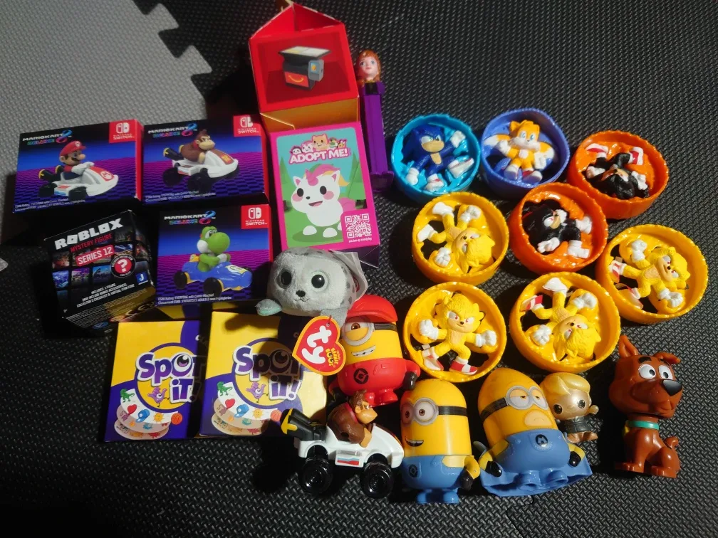Mixed Lot of Toys: Mario Kart, Sonic, Minions & More!