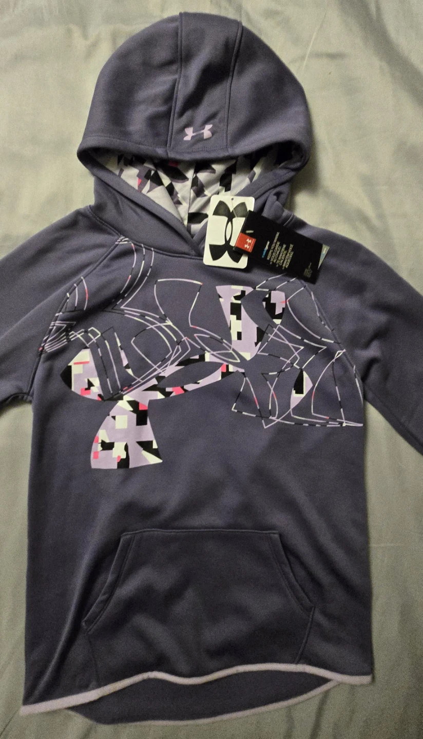 New Girls Purple Under Armour Hoodie! - Size YLG (14-16)