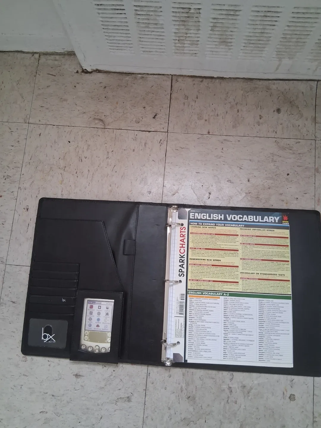 Black Leather Portfolio Binder