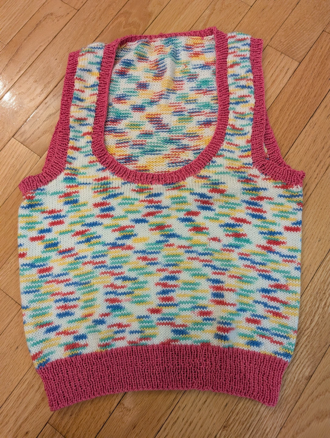 Colorful Knit Vest