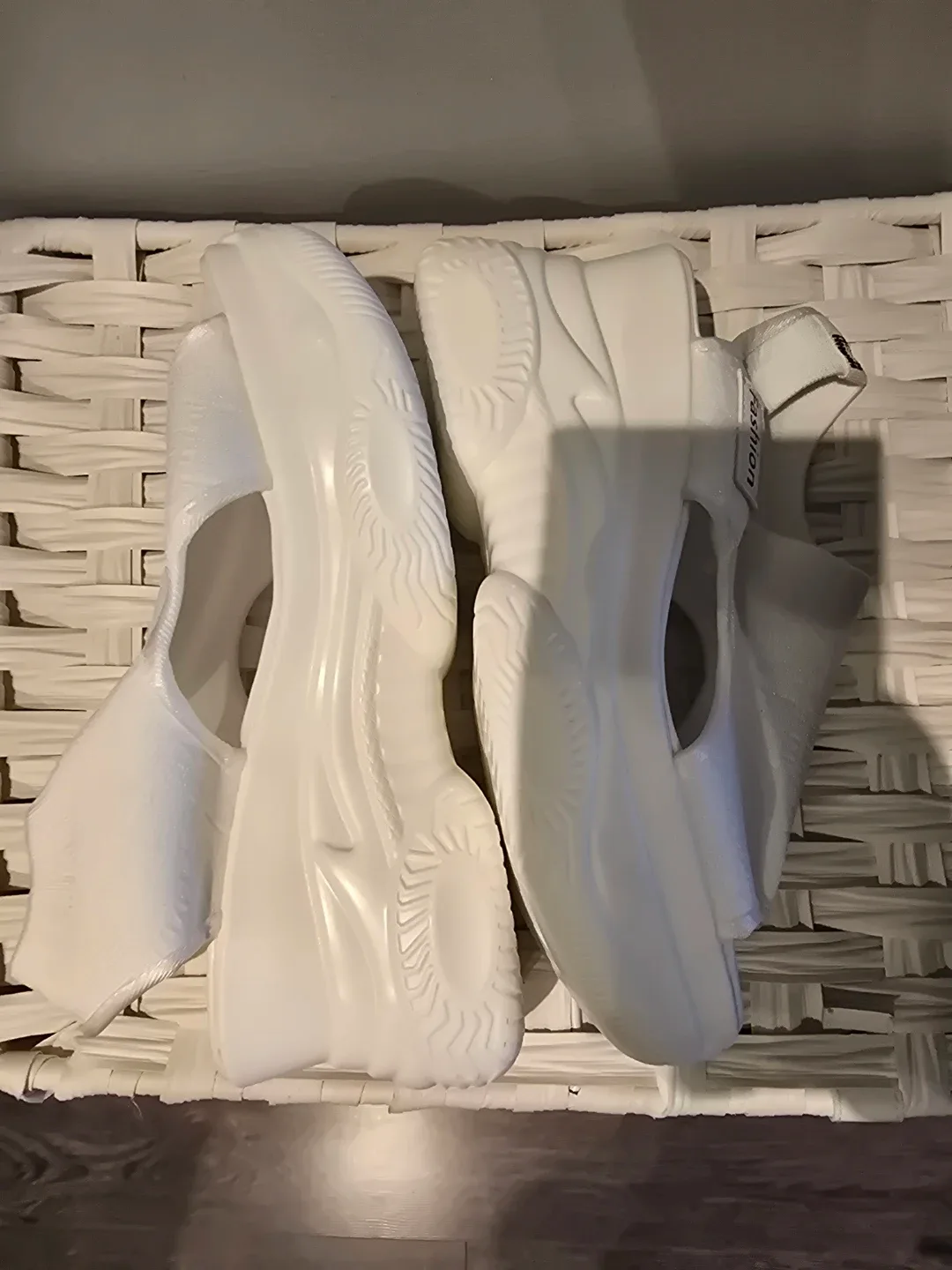 Black Studded Ankle Boots & White Platform Sandals image indicator(3)