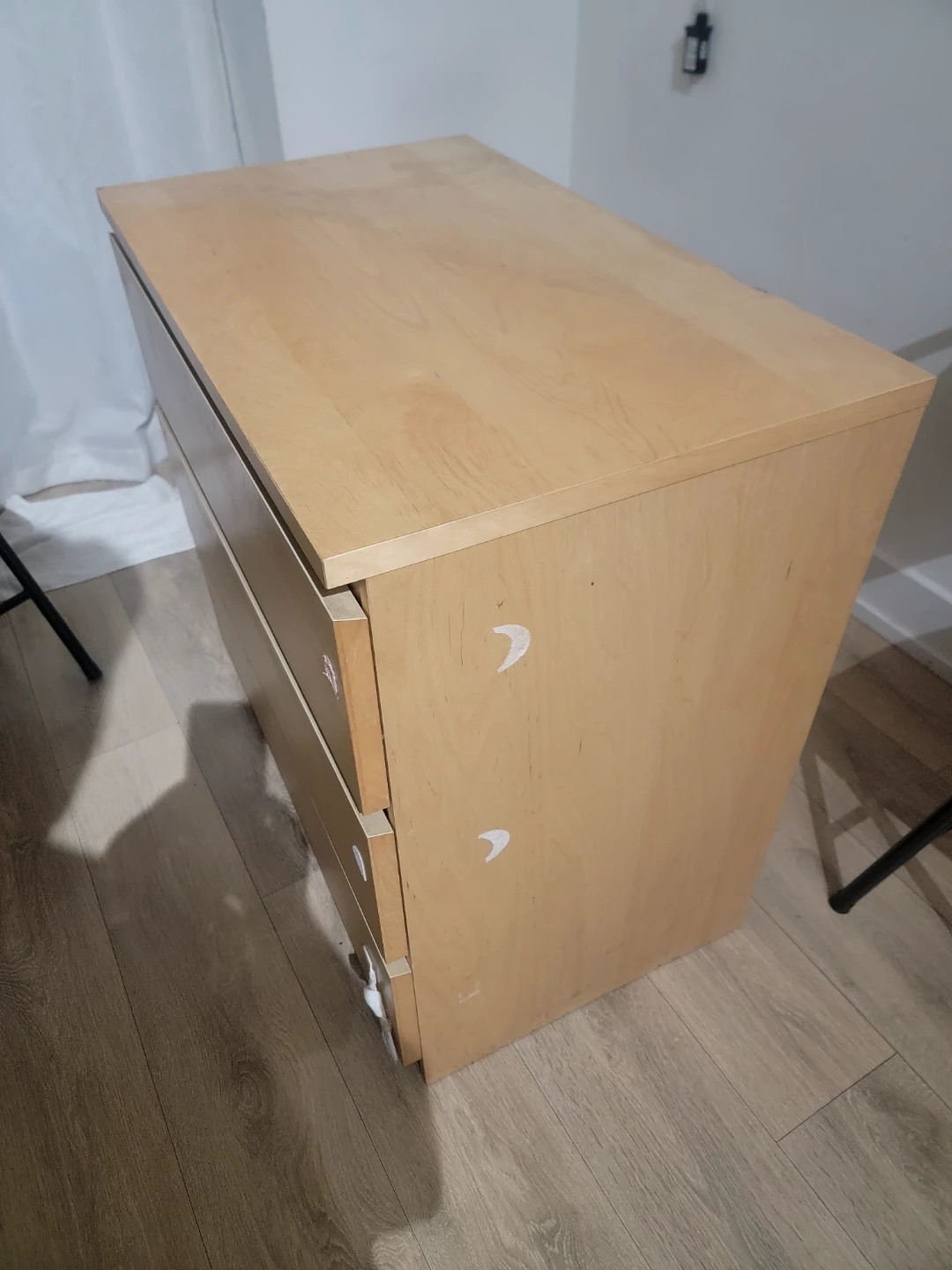 Wooden 3-Drawer Dresser