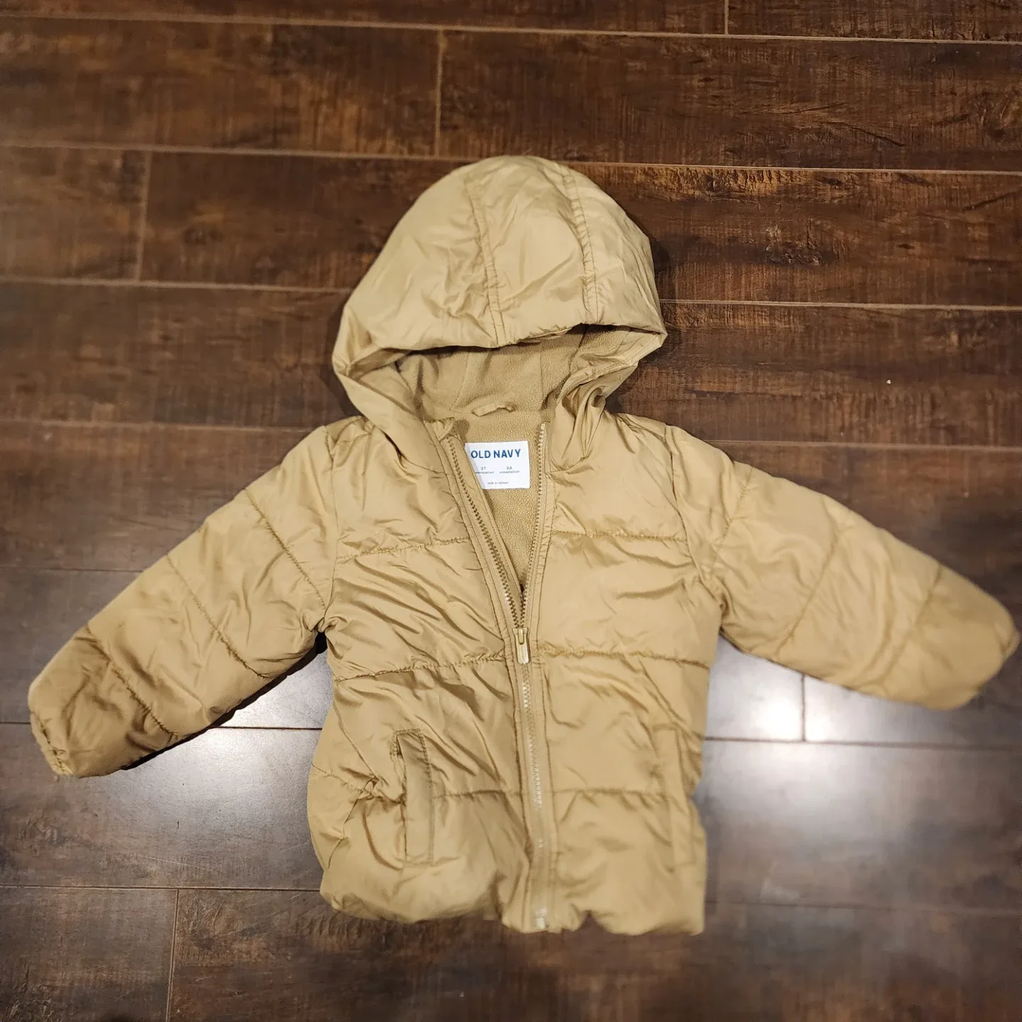 Old Navy 3T Toddler Puffer Jacket - Beige