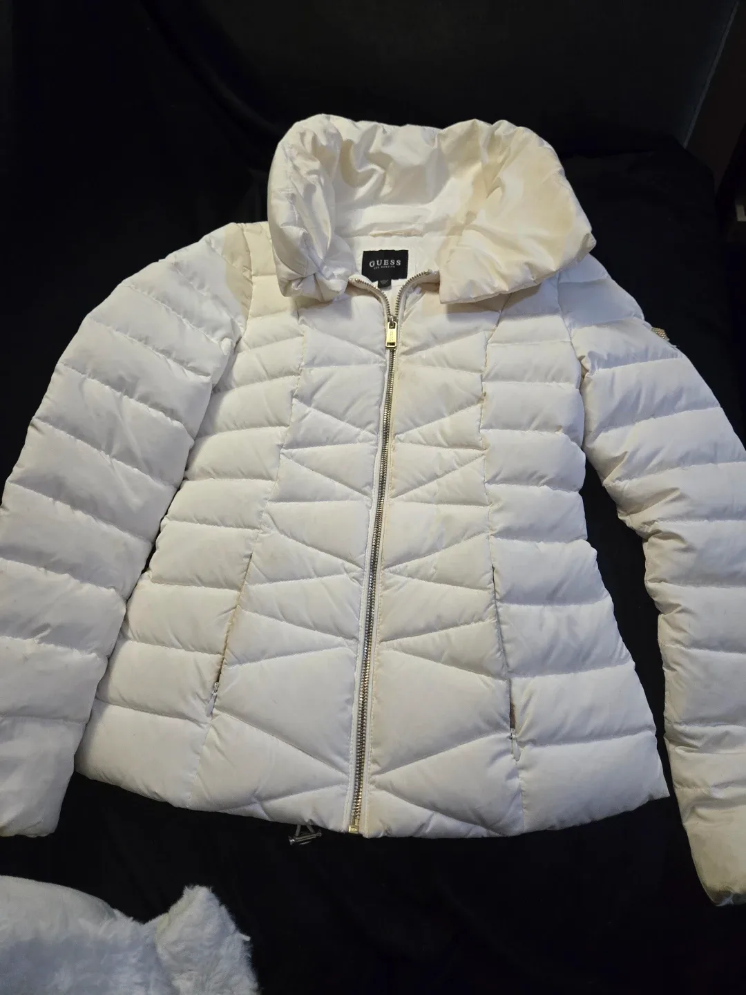Guess Los Angeles White Padded Jacket - XS