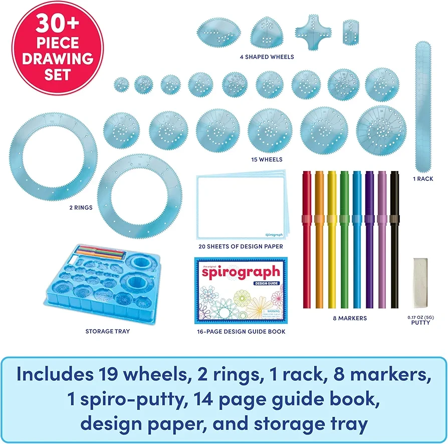 Spirograph 30+ Piece Drawing Set - New - photo 5