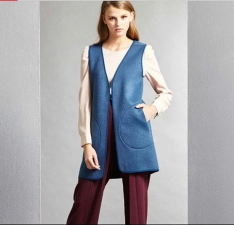 NWOT Women's Blue Vest & Blazer Set - photo 3