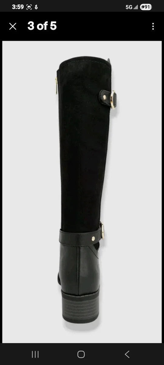 Karen Scott Women's Black Leandraa Wide Calf Riding Boots image indicator(3)