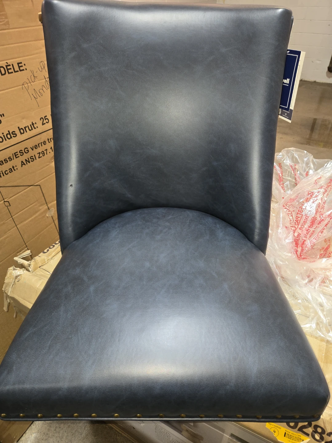 Linon Adler Navy Dining Chair - photo 4