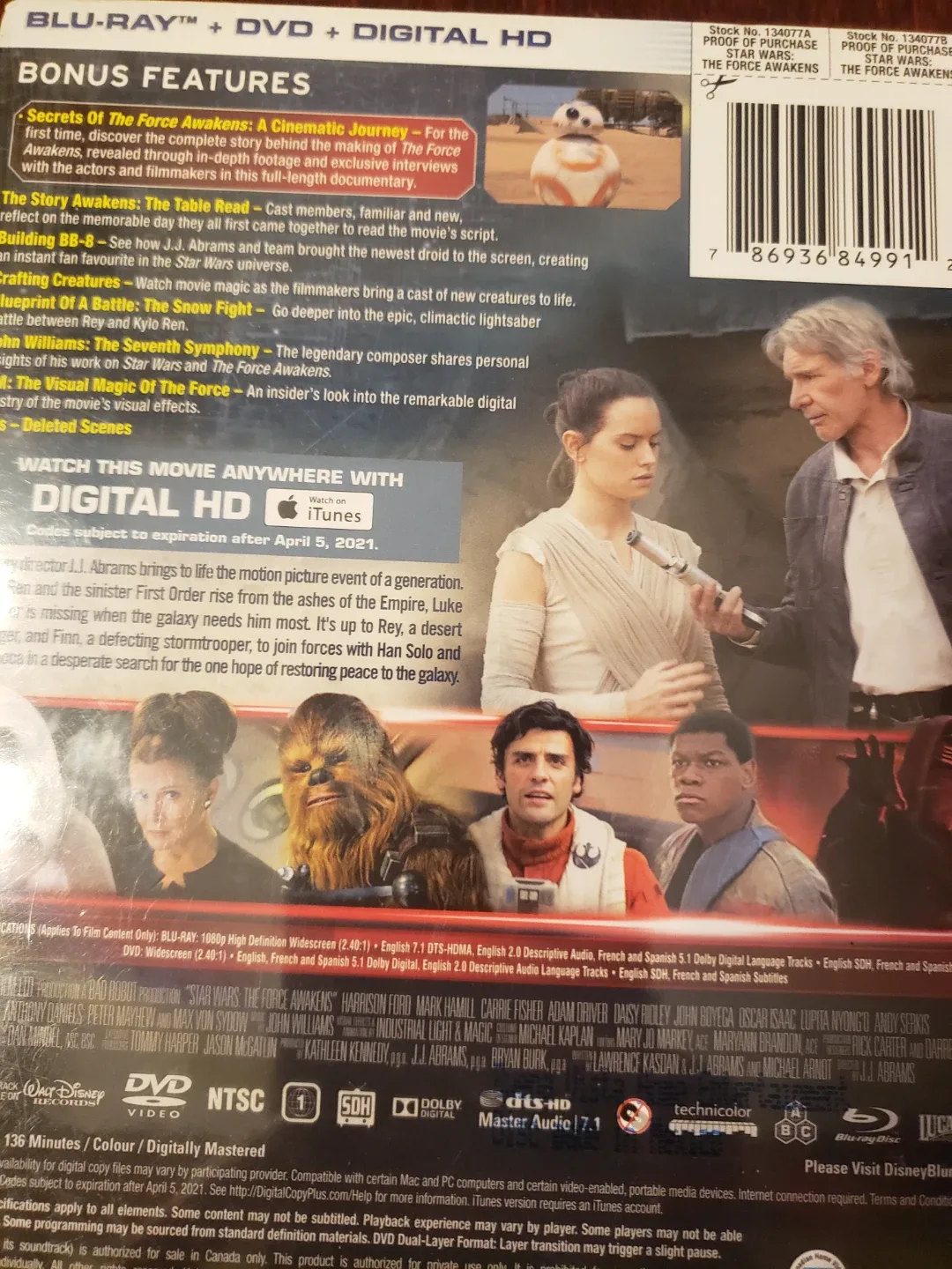 Star Wars: The Force Awakens Blu-Ray Steelbook image indicator(8)