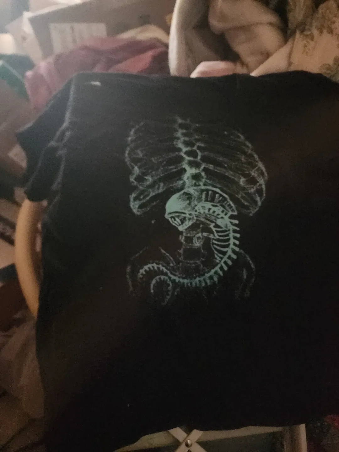 Graphic Print Black T-Shirt