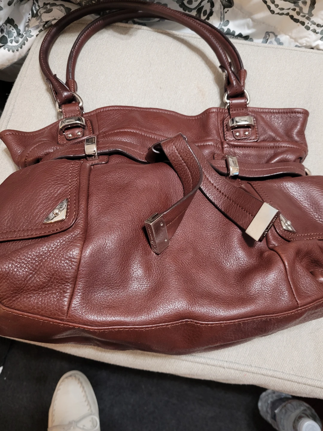 Bruce Makowsky Brown Leather Satchel - photo 4