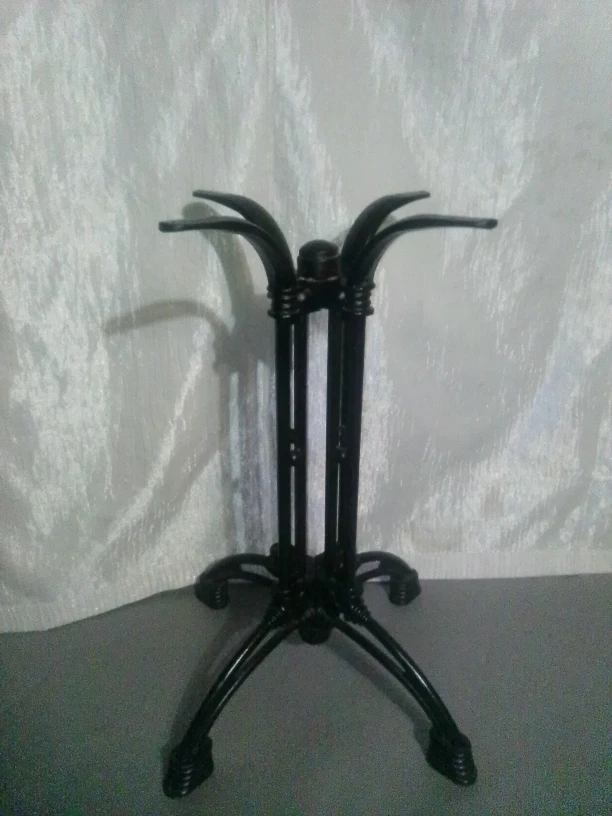 Black Cast Iron Table Base - photo 2