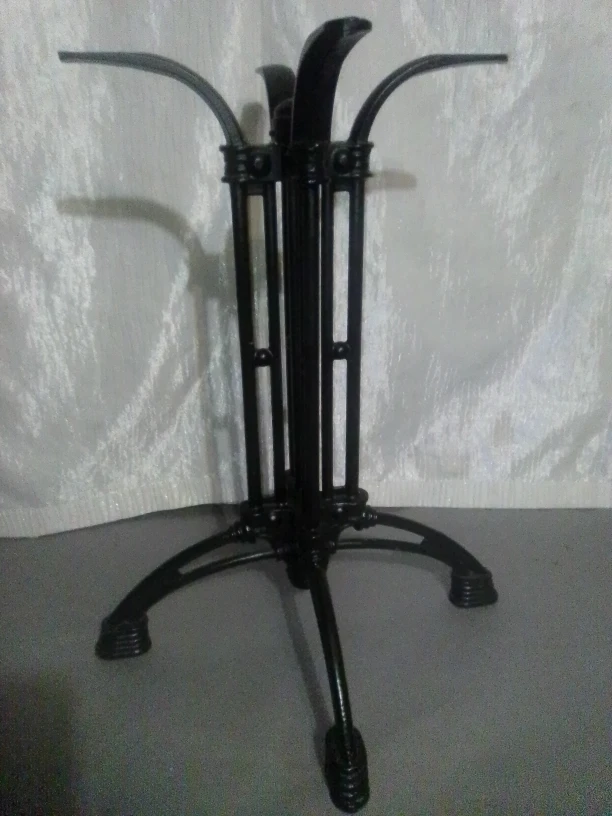 Black Cast Iron Table Base - photo 3