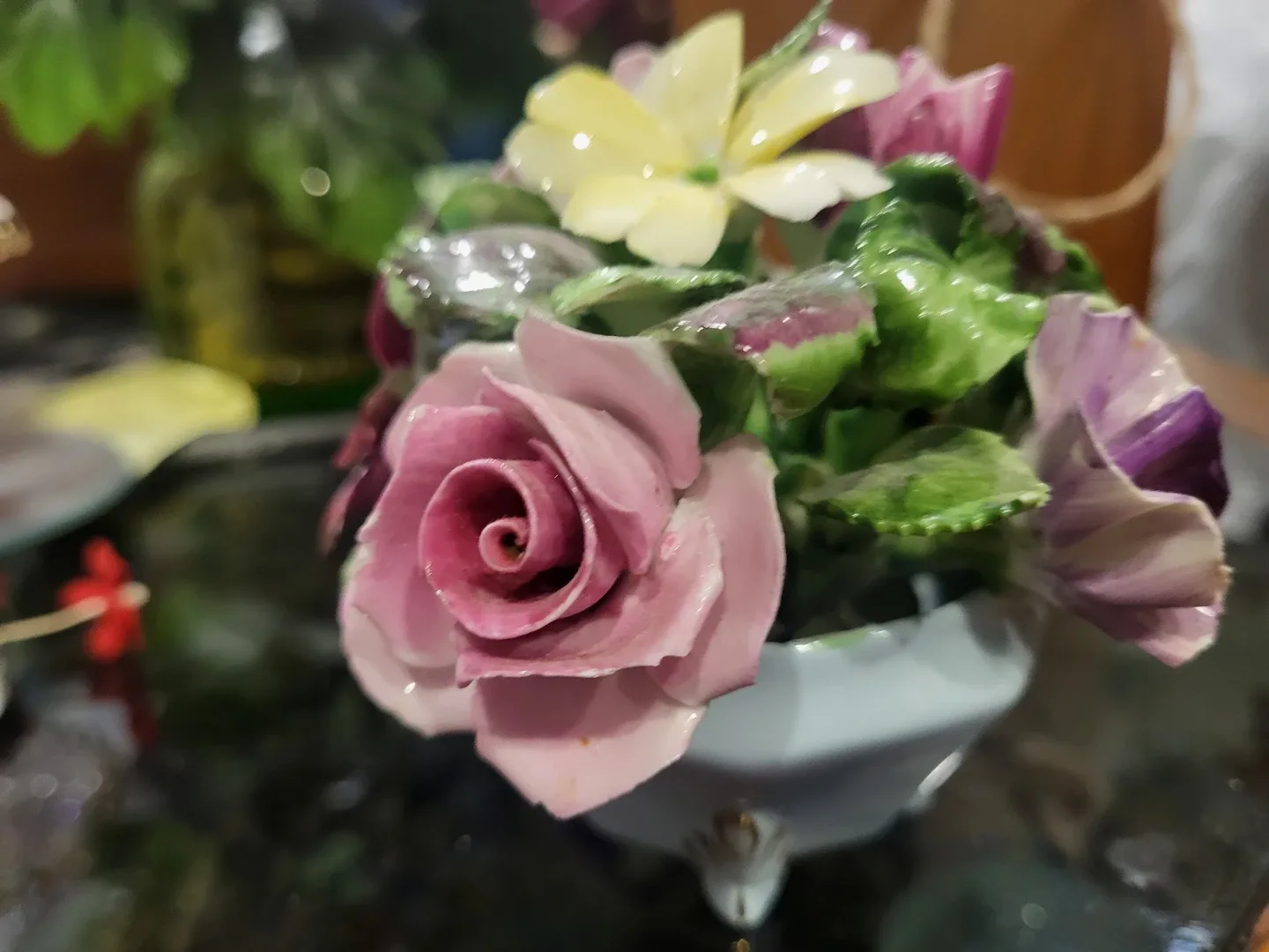 Vintage Porcelain Floral Arrangement