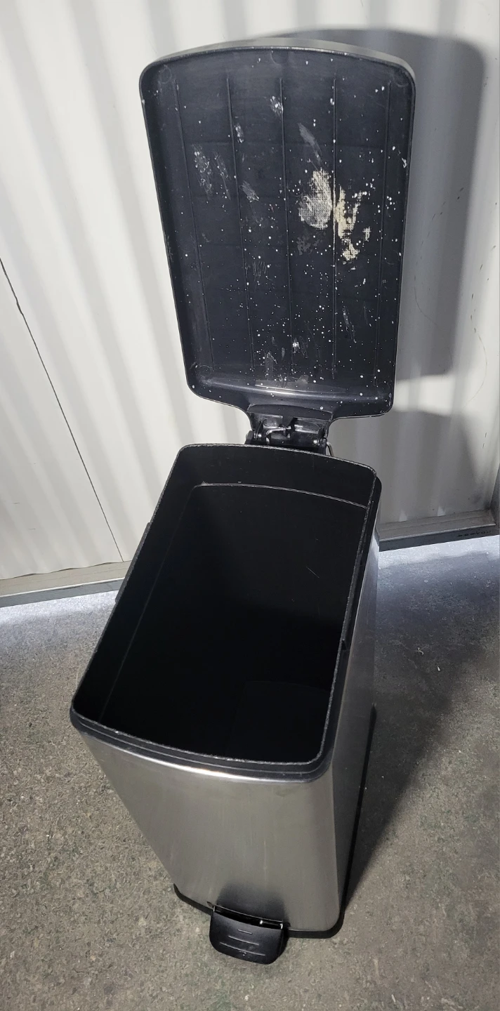 Silver Step-On Trash Can - photo 2