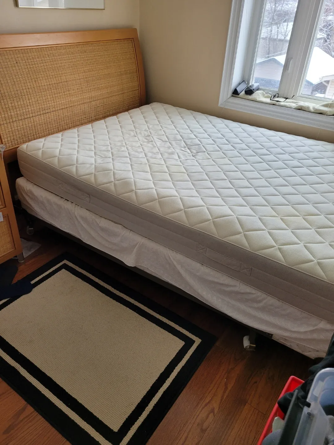 PIER ONE Queen mattresses and bedframe